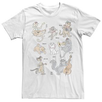 Disney's The Aristocats Men's All The Cats Tee