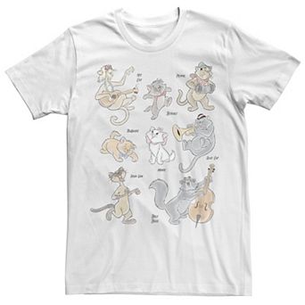 Disney's The Aristocats Men's All The Cats Tee