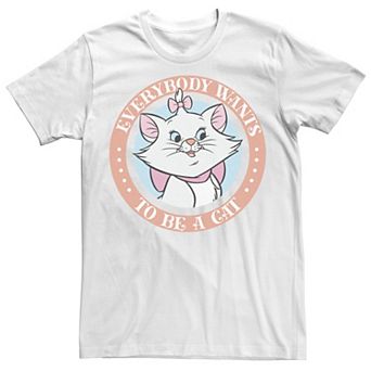 Disney's Aristocats Marie Men's Everybody Wants To Be A Cat Tee