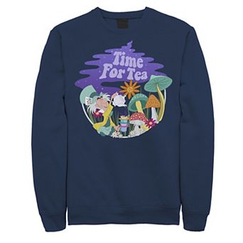 Disney's Alice In Wonderland Mad Hatter Time For Tea Men's Sweatshirt