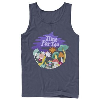 Men's Disney Alice In Wonderland Mad Hatter Time For Tea Tank Top