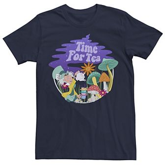 Disney's Alice In Wonderland Mad Hatter Men's Time For Tea Tee