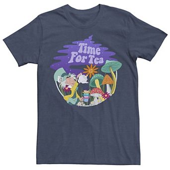Disney's Alice In Wonderland Mad Hatter Men's Time For Tea Tee