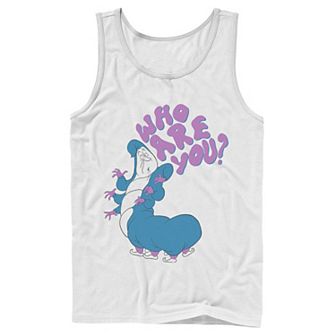 Men's Disney Alice In Wonderland Caterpillar Who Are You Tank Top