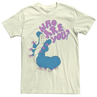 Disney's Alice In Wonderland Caterpillar Men's Who Are You Tee