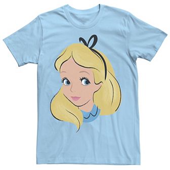 Disney's Alice In Wonderland Alice Men's Big Face Tee