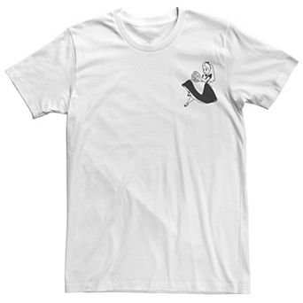 Men's Disney Alice In Wonderland Alice Left Chest Tee