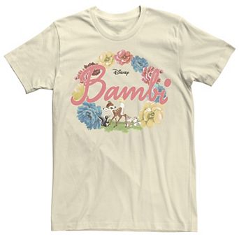 Disney's Bambi Men's Floral Ring Logo Tee