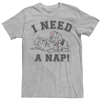 Disney's 101 Dalmatians Men's Sleeping Puppies I Need A Nap Tee