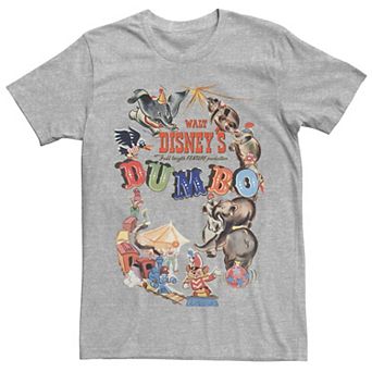 Disney's Dumbo Men's Vintage Movie Poster Tee