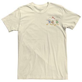 Disney's DuckTales Huey Dewey & Louie Men's Left Chest Tee