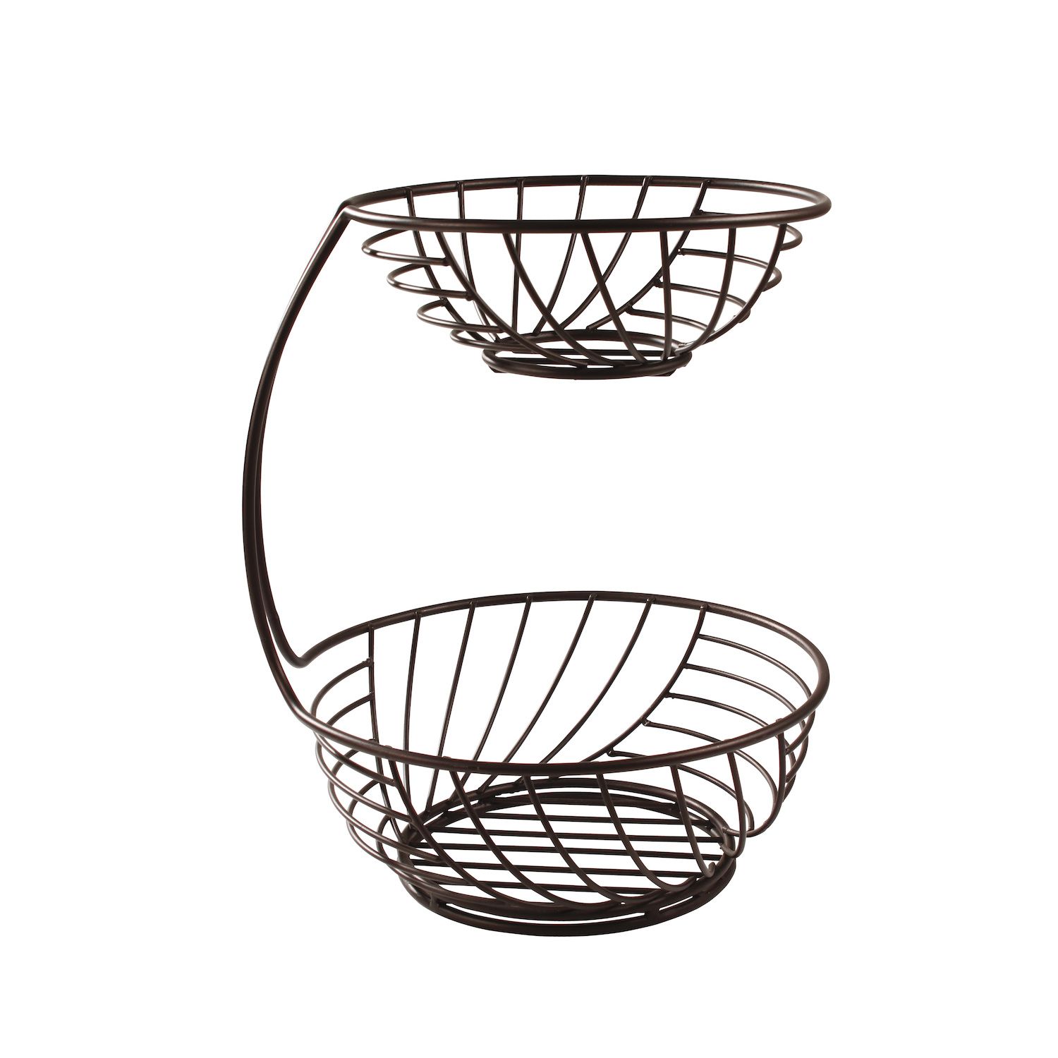 Sorbus 2 Tier Wire Fruit Basket ,Silver