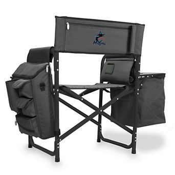 Picnic Time Miami Marlins Fusion Backpack Chair with Cooler
