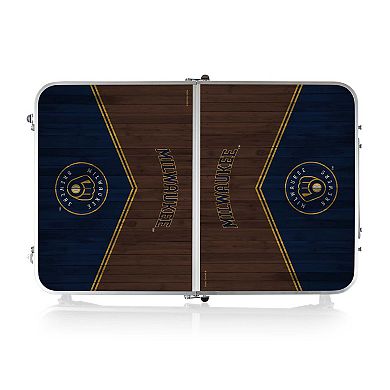 Picnic Time Milwaukee Brewers Mini Folding Table
