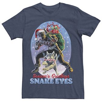 Men's G.I. Joe Christmas Snake Eyes Season's Greetings Tee