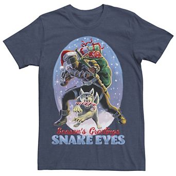 Men's G.I. Joe Christmas Snake Eyes Season's Greetings Tee