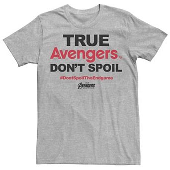 Men's Marvel Avengers Endgame True Avengers Don't Spoil Tee