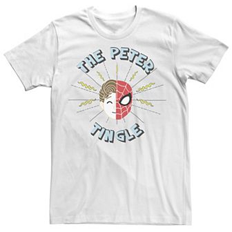 Men's Marvel Spider-Man Far From Home The Peter Tingle Head Shot Tee