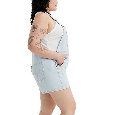 Plus size levi overalls hotsell