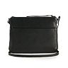 ili RFID-Blocking Triple Zip Leather Crossbody Bag