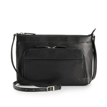 ili RFID-Blocking Leather Traveler Crossbody Bag