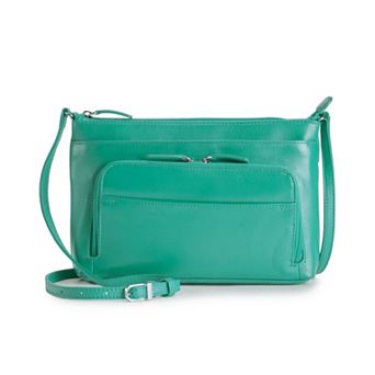 ili RFID-Blocking Leather Traveler Crossbody Bag