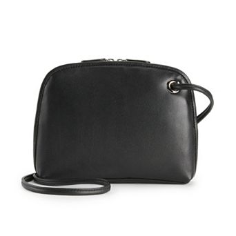 ili RFID-Blocking Two Tone Leather Crossbody Bag