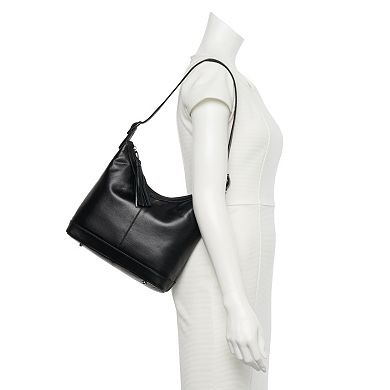 ili RFID-Blocking Classic Leather Hobo Bag