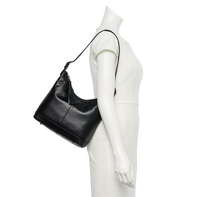  ili RFID-Blocking Classic Leather Hobo Bag