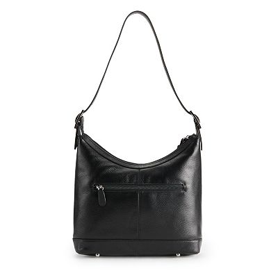 ili RFID-Blocking Classic Leather Hobo Bag