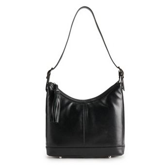 ili RFID-Blocking Classic Leather Hobo Bag