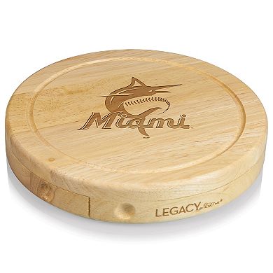 Picnic Time Miami Marlins Brie Cheese Cutting Board & Tools Set