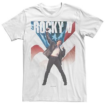 Men's Rocky V American Flag Fade Tee