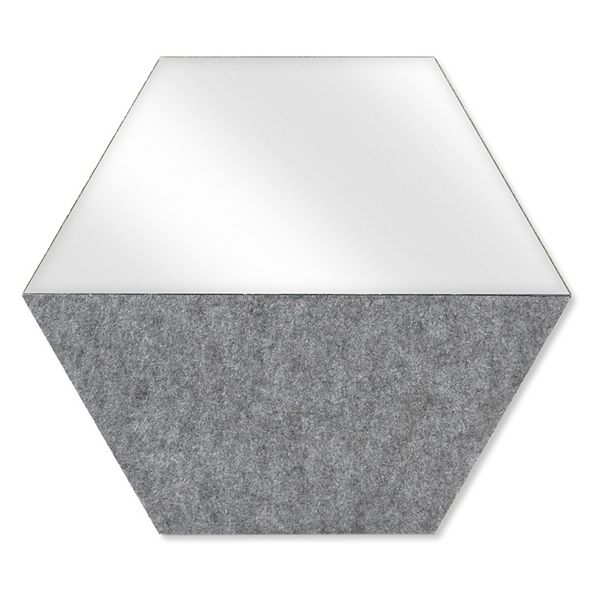 Prinz Hexagon Mirror & Felt Memo Board Wall Decor