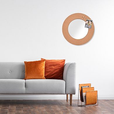 Prinz Circular Mirror Cork Memo Board Wall Decor