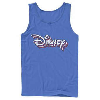 Men's Disney Rainbow 3D Logo Tank Top