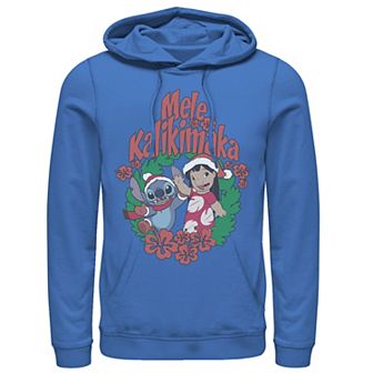 Disney's Lilo & Stitch Christmas Mele Kalikimaka Wreath Men's Hoodie