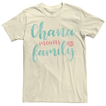 Disney's Lilo & Stitch Men's Ohana Means Family Tropical Fill Tee