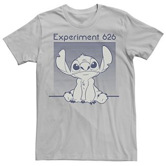 Disney's Lilo & Stitch Men's Experiment 626 Striped Portrait Tee