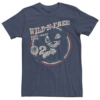 Disney's Lilo & Stitch Men's Wild 'N Free Stitch Americana Graphic Tee