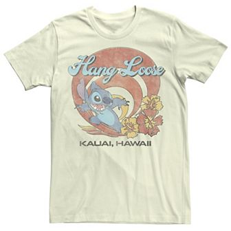 Disney's Lilo & Stitch Hang Loose Kauai Hawaii Men's Tee