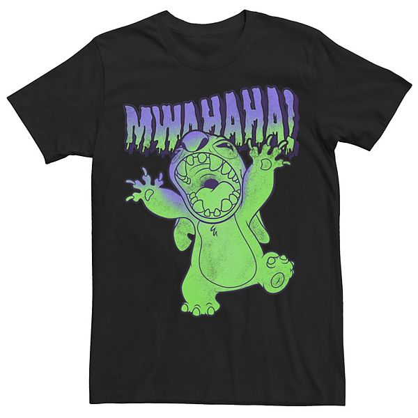 Disney's Lilo & Stitch Halloween Stitch Mwahaha Portrait Men's Tee