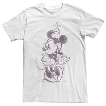 Disney's Minnie Mouse Men's Cute Sketch Tee