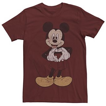 Disney's Mickey & Friends Mickey Mouse Men's Heart Hands Tee