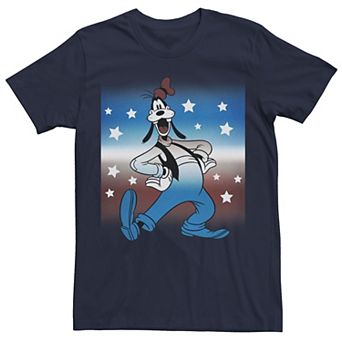 Disney's Mickey And Friends Goofy Men's Americana Portrait Tee