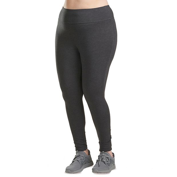 Spalding Plus Size Women's Activewear Leggings, Charcoal Heather, 1X at   Women's Clothing store