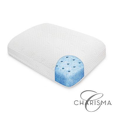 Charisma Luxury Gusseted Gel Infused Oversized Memory Foam Pillow