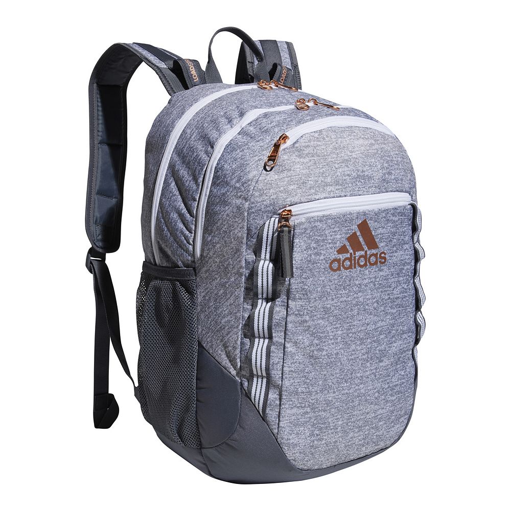 adidas backpack exel good color Excel 7 School for Laptop, Gym and Travel, 34L, Twill Grey/Grey/Rose Gold/7, OSFA : Electronics When youve got both work and a workout on your schedule adidas Excel 6 Backpack