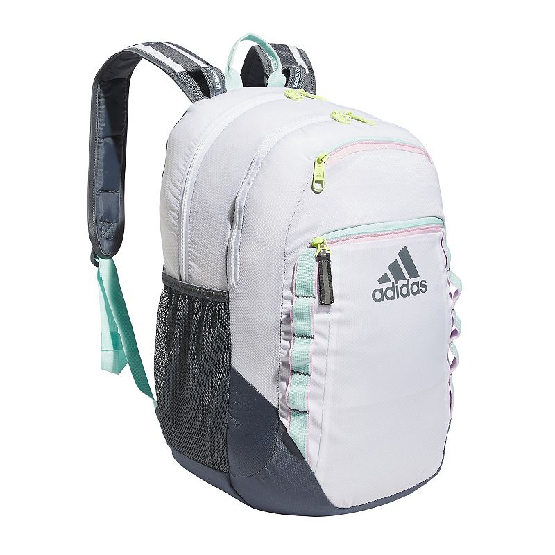 Carry it all in sporty style with this spacious adidas backpack with a dedicated interior pocket to car