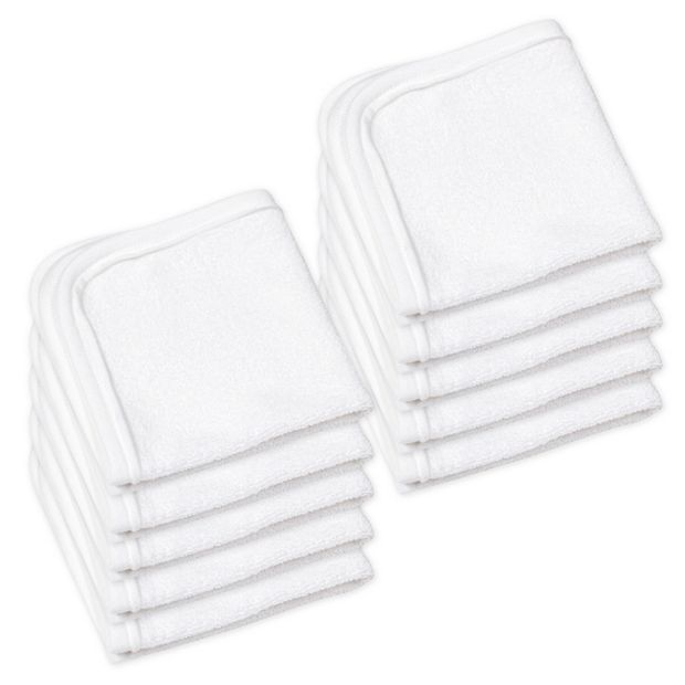 HONEST BABY CLOTHING 10-Pack Organic Cotton Wash Cloths